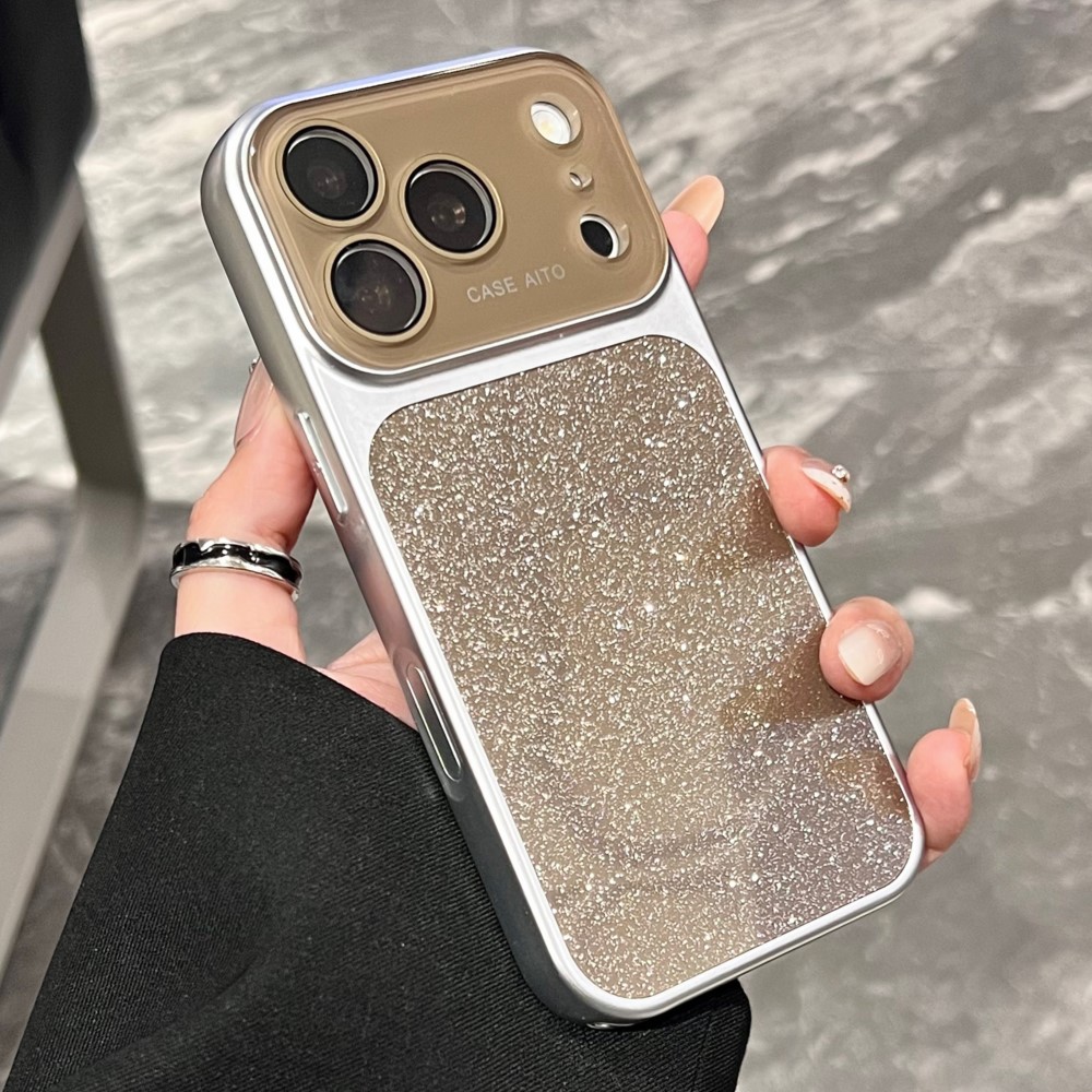 Camera Leather Case - Bling Glitter Gradient Case for Apple