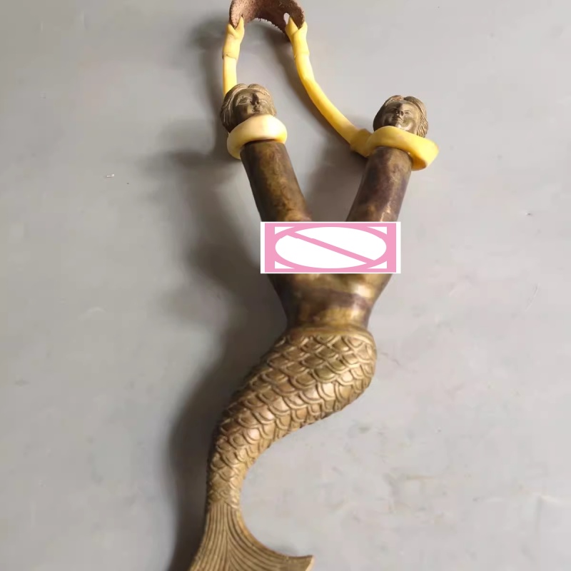 Vintage Collectible Ornaments - Chinese Vintage Bronze Mermaid Statue Collectible