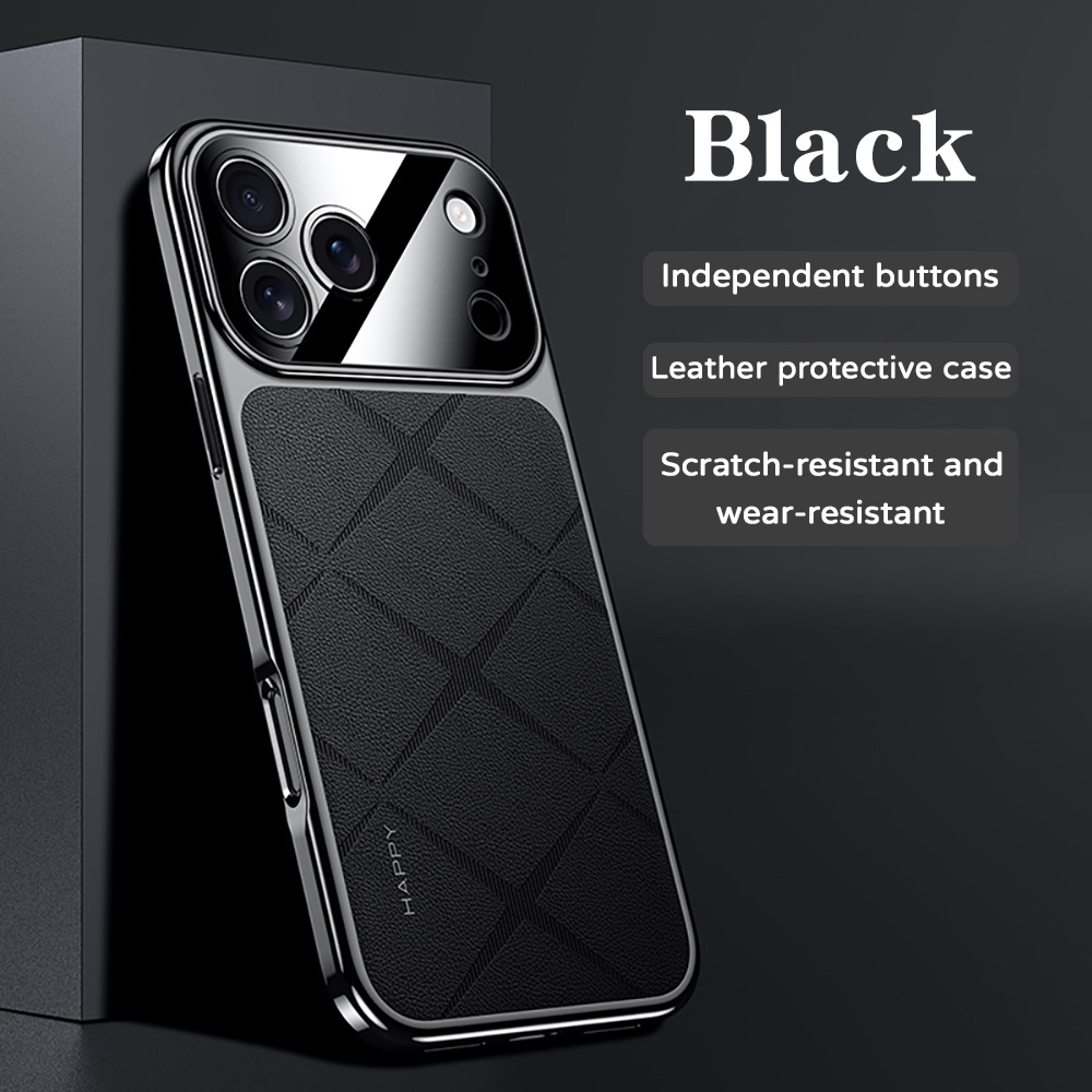 Frame Leather Plating For iPho - Camera Leather Case ulasan dan harga