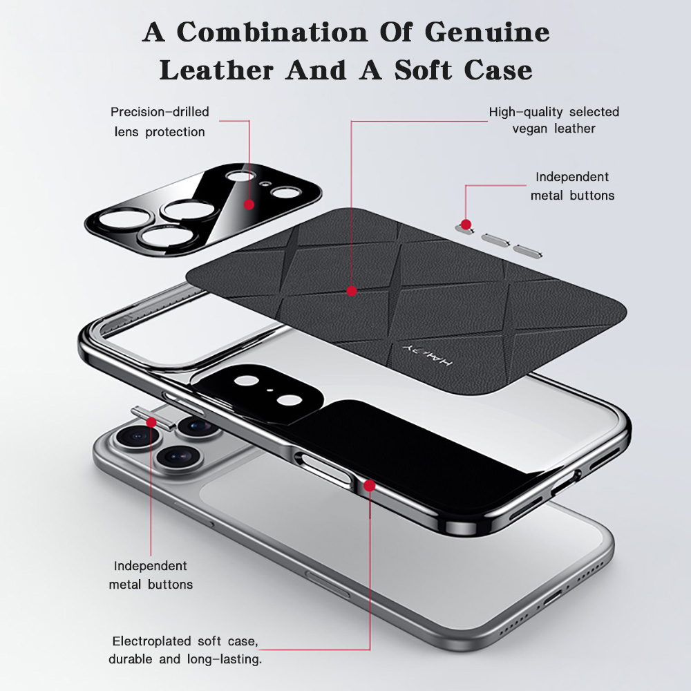 Frame Leather Plating For iPho - Camera Leather Case ulasan dan harga