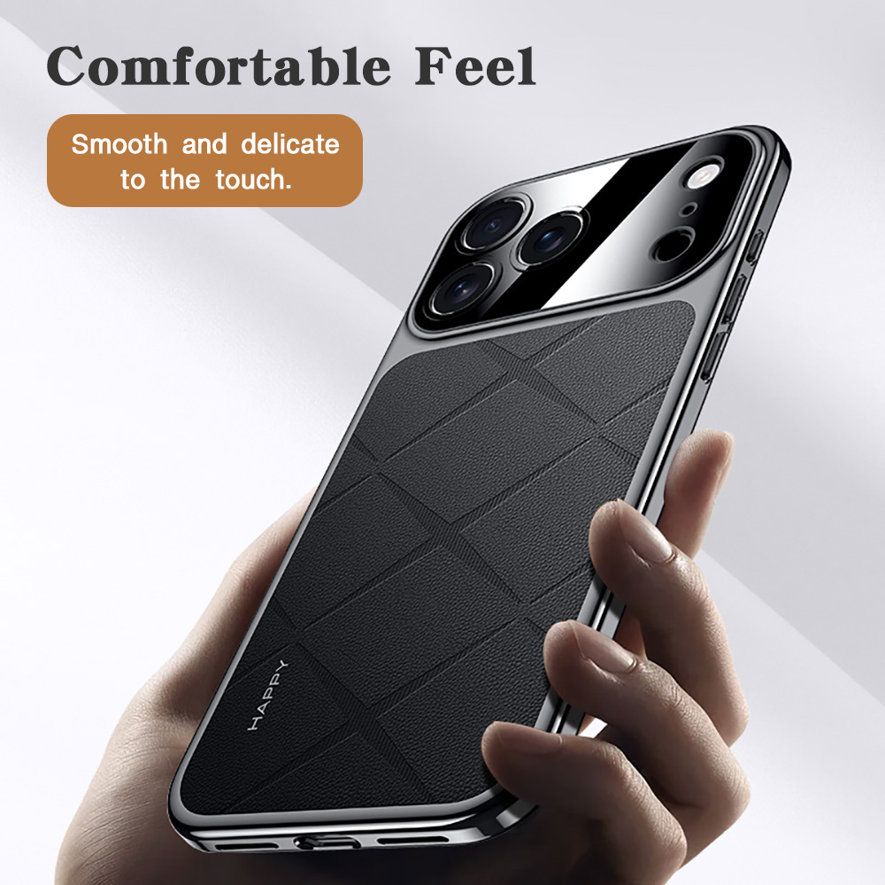Frame Leather Plating For iPho - Camera Leather Case ulasan dan harga