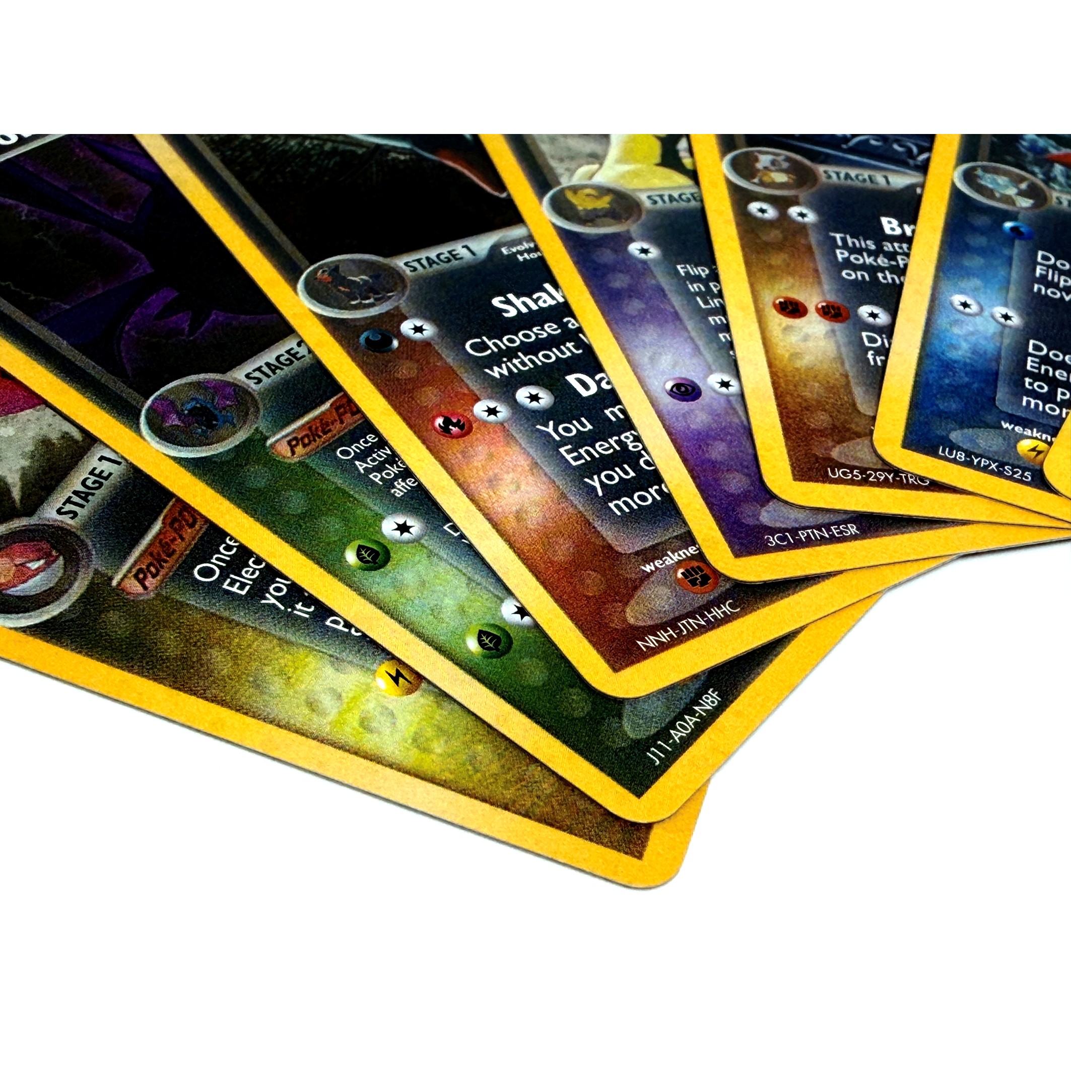9PCS Pokemon Dark Proxy Cards  - Vintage Pokemon Collectible ulasan dan harga