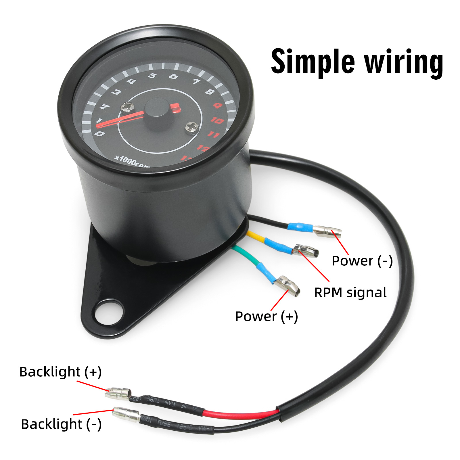 13000 RPM Meter Universal Scoo - Analog Meter Gauge ulasan dan harga
