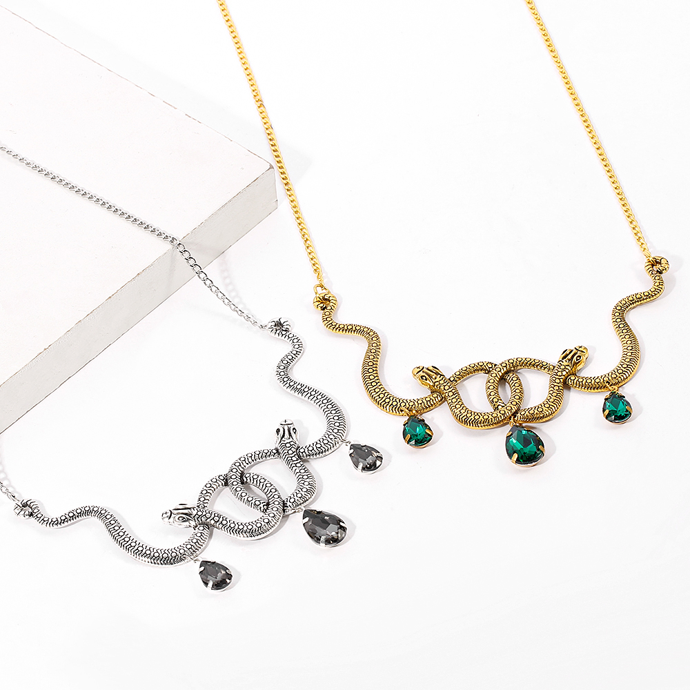 Vintage Snake Personality Neck - Vintage Necklace ulasan dan harga