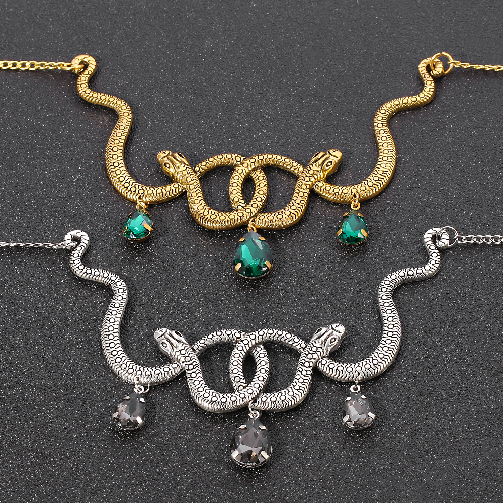 Vintage Snake Personality Neck - Vintage Necklace ulasan dan harga