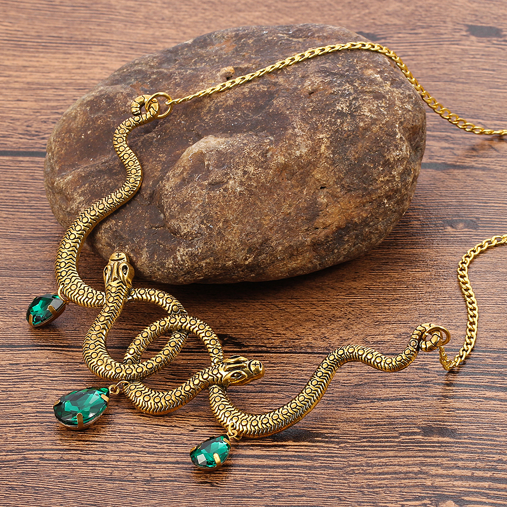 Vintage Snake Personality Neck - Vintage Necklace ulasan dan harga
