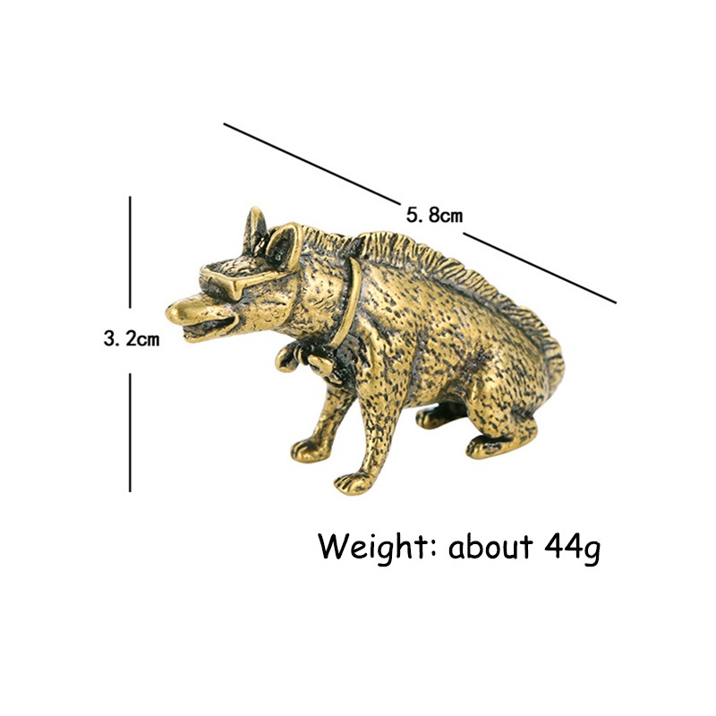 Brass Hyaenidae with Eyes Stat - Vintage Collectible Ornaments ulasan dan harga