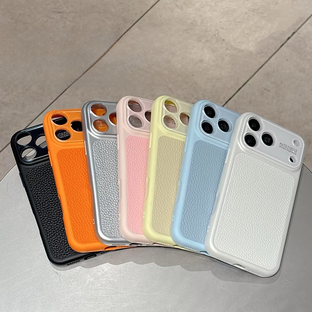 Luxury Lychee Grain Leather Te - Camera Leather Case ulasan dan harga