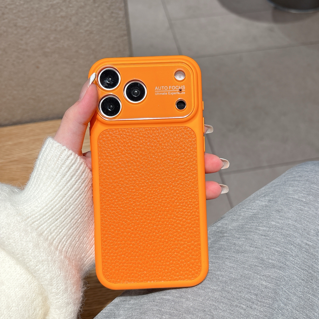 Luxury Lychee Grain Leather Te - Camera Leather Case ulasan dan harga