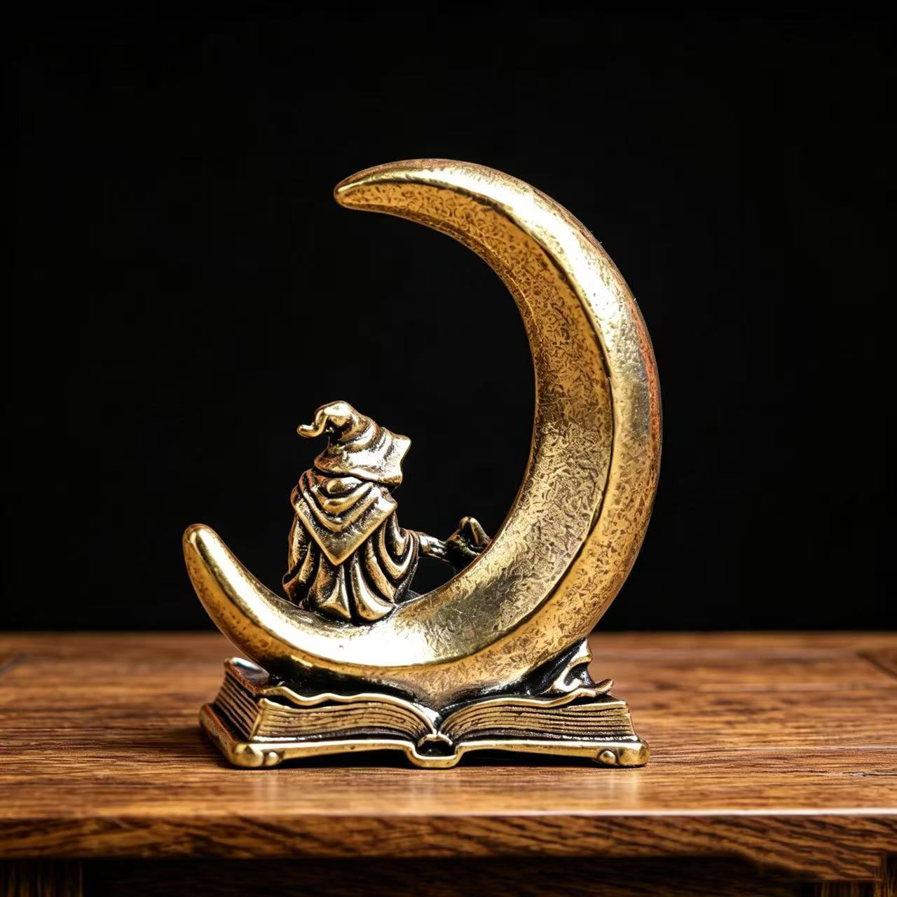 Brass Moon Witch Decoration St - Vintage Collectible Ornaments ulasan dan harga