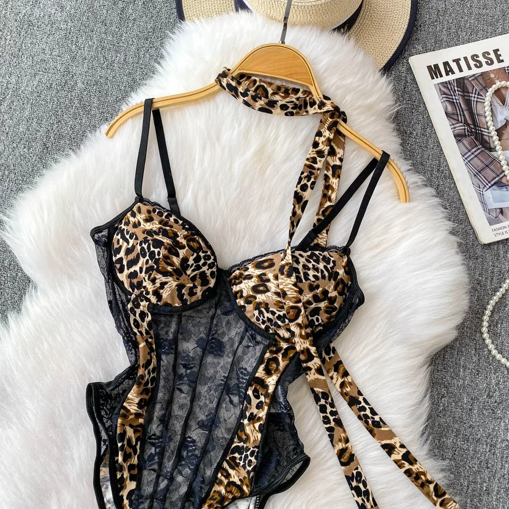Women Hotsweet V-neck Leopard  - Vintage Necklace ulasan dan harga