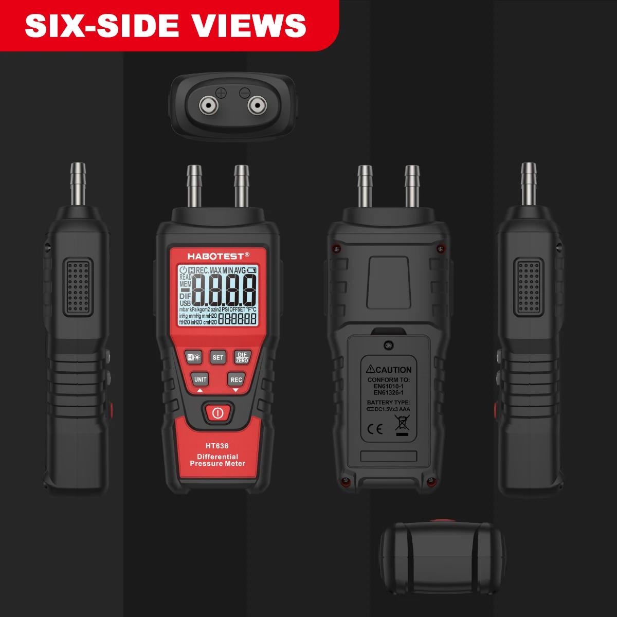 HABOTEST HT636 Digital Pressur - Analog Meter Gauge ulasan dan harga