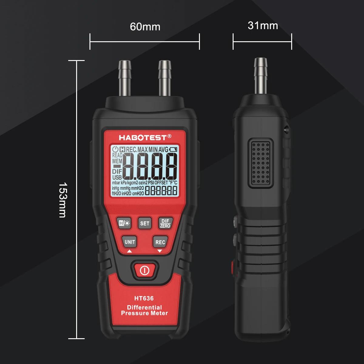 HABOTEST HT636 Digital Pressur - Analog Meter Gauge ulasan dan harga