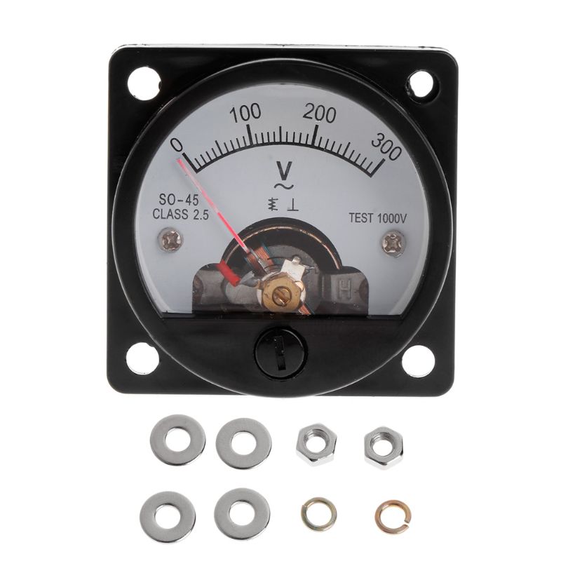 Voltmeter SO-45 AC 0-300V Roun - Analog Meter Gauge ulasan dan harga