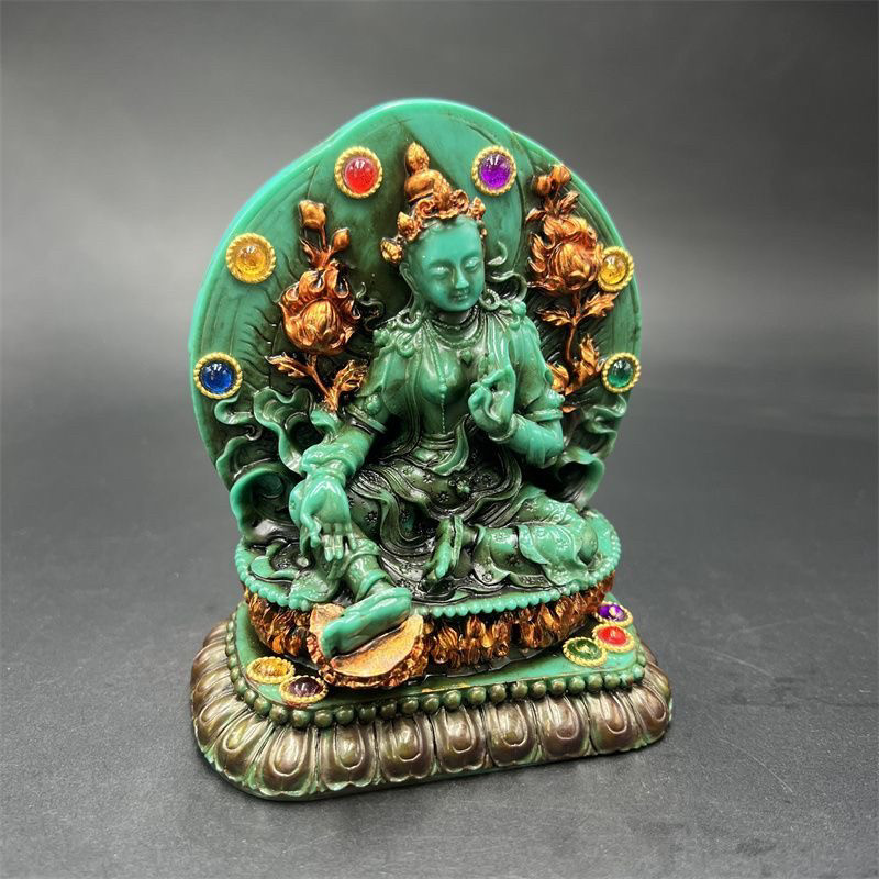 Tibetan Vintage Green Tara Sta - Vintage Collectible Ornaments ulasan dan harga