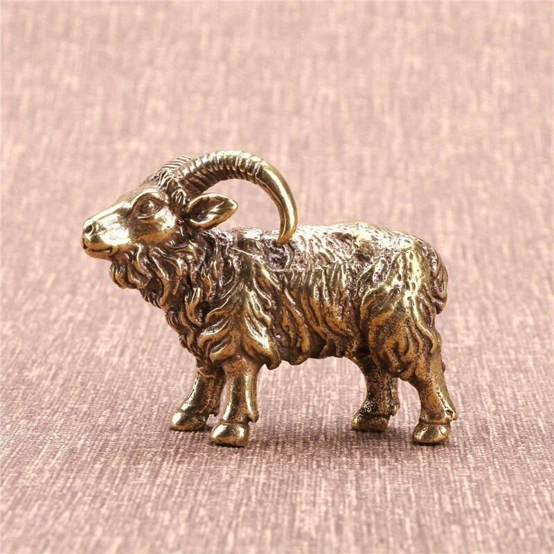 Solid Brass Hyena Figurine Min - Vintage Collectible Ornaments ulasan dan harga