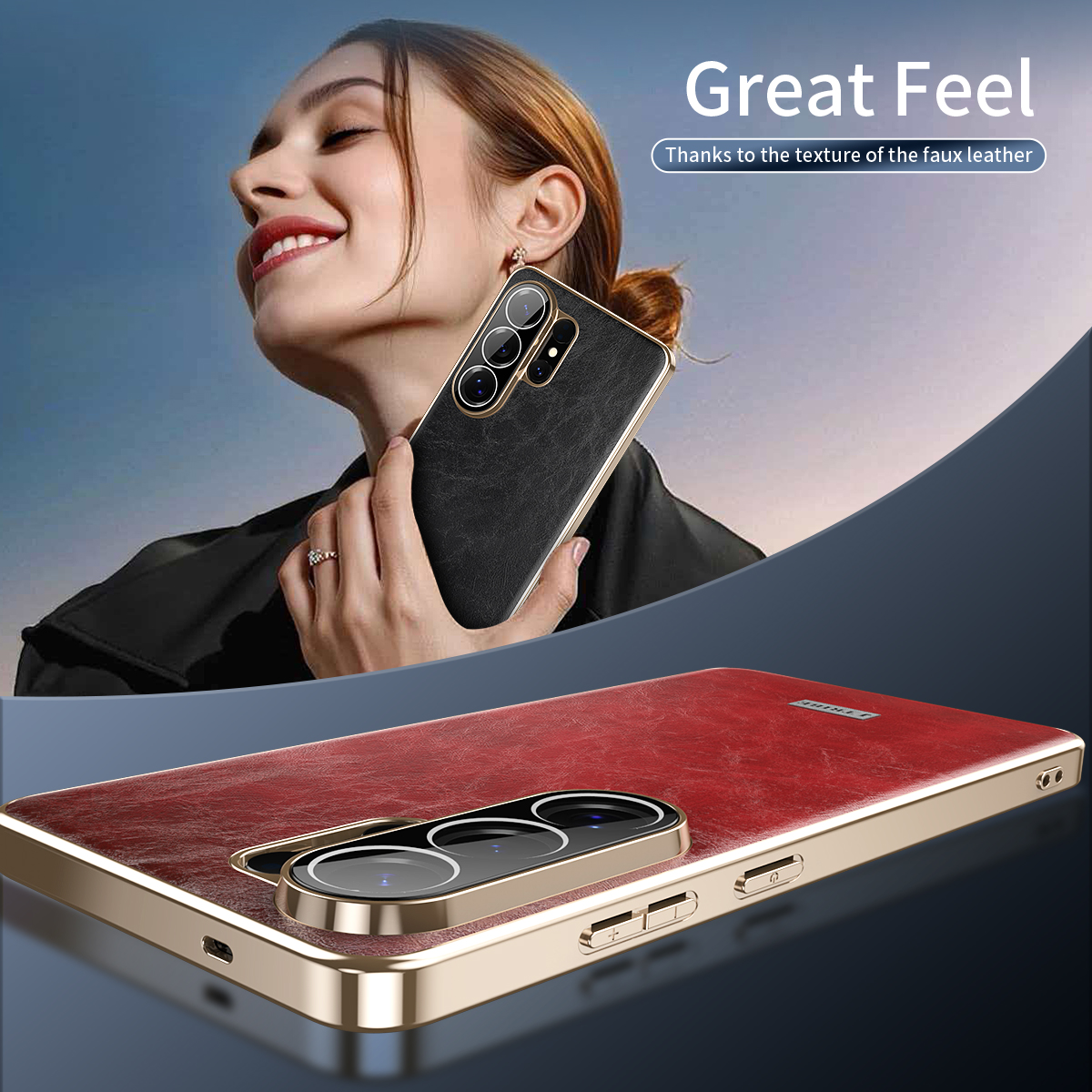 Luxury Business Oil-Wax Textur - Camera Leather Case ulasan dan harga