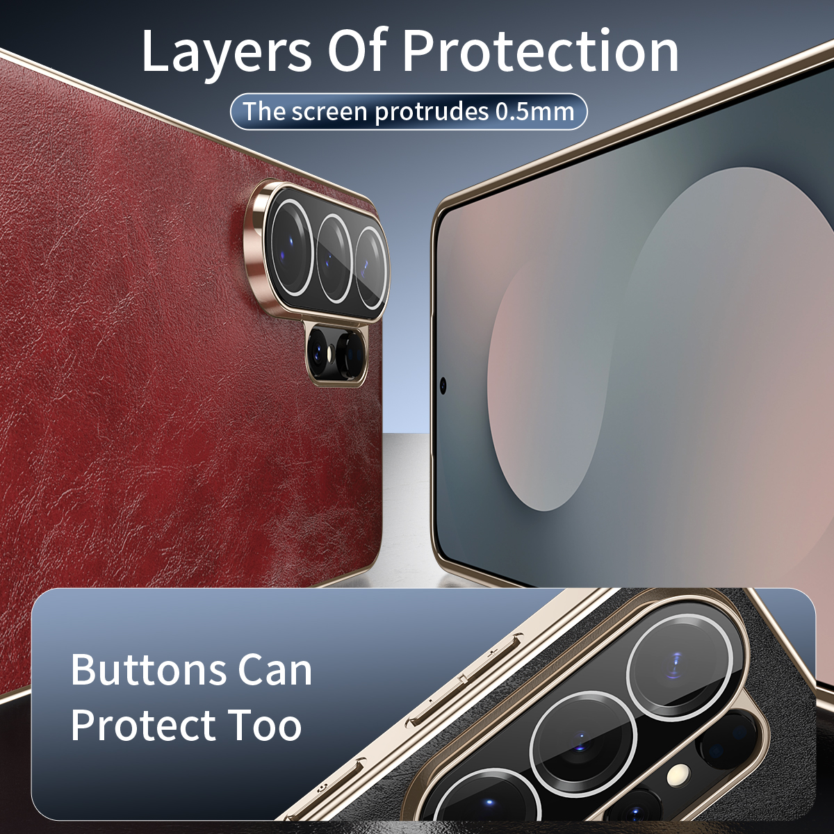 Luxury Business Oil-Wax Textur - Camera Leather Case ulasan dan harga