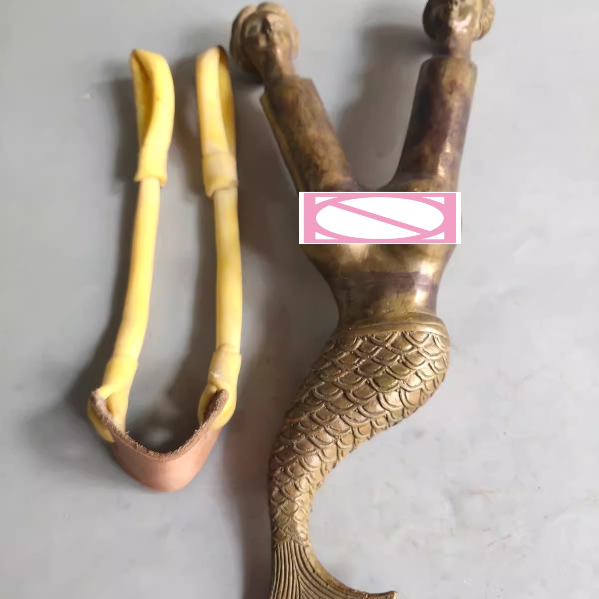 Chinese Vintage Bronze Mermaid - Vintage Collectible Ornaments ulasan dan harga