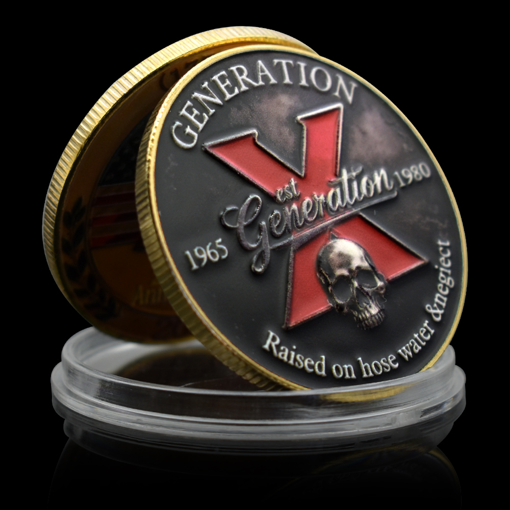 Generation X Skull Metal Coin  - Vintage Collectible Coins ulasan dan harga