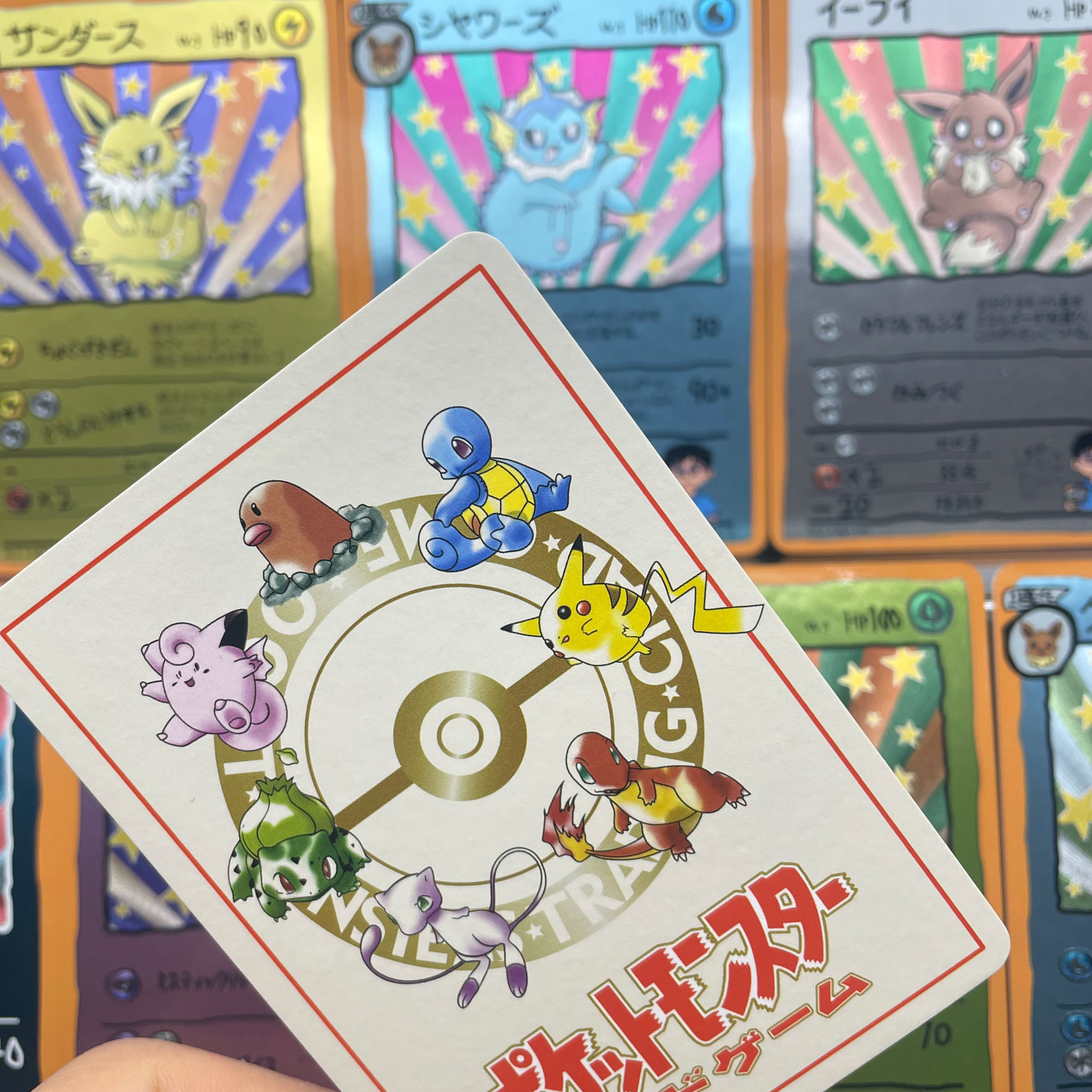 9pcs/set DIY Anime PTCG Game C - Vintage Pokemon Collectible ulasan dan harga