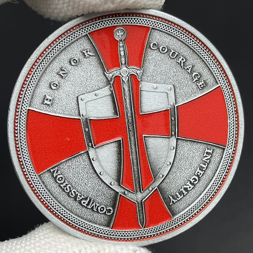 Knight Templar Challenge Coin  - Vintage Collectible Coins ulasan dan harga