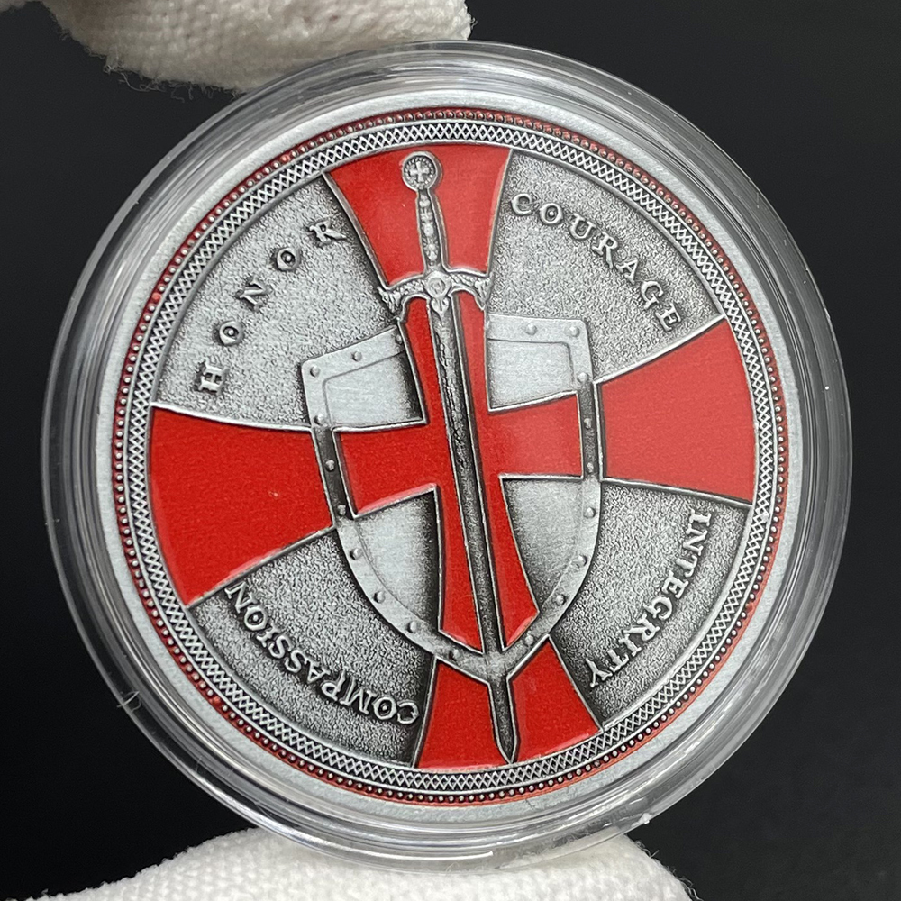 Knight Templar Challenge Coin  - Vintage Collectible Coins ulasan dan harga