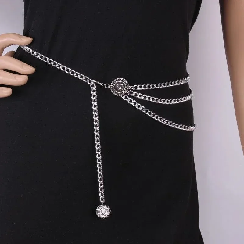 2025 Punk Hip Hop Waist Chain  - Vintage Collectible Coins ulasan dan harga