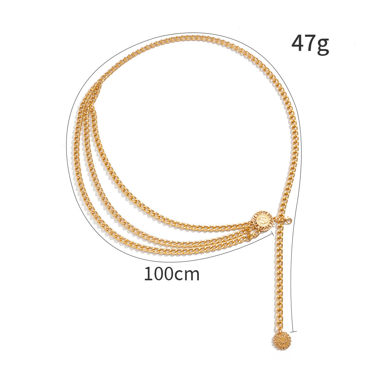 2025 Punk Hip Hop Waist Chain  - Vintage Collectible Coins ulasan dan harga