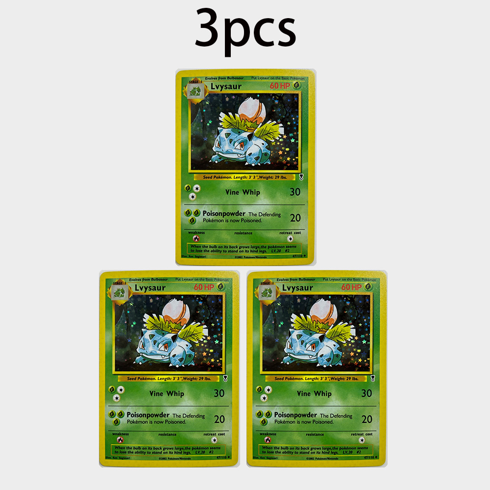 15Pcs Anime Ivysaur Flash Card - Vintage Pokemon Collectible ulasan dan harga